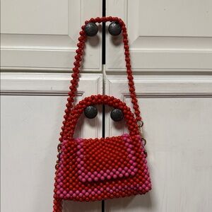 Kate Spade x Target Red and Pink Beaded Women's Bag